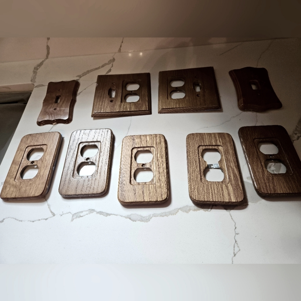 Wooden switch plates & outlet covers